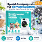 (50% OFF) Waschmaschinen-Reiniger für Tierhaushalte – 24 Tabs