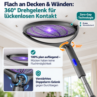 (50% Rabatt) Elektrische 360° Teleskop-Mückenklatsche mit UV-Nachtmodus