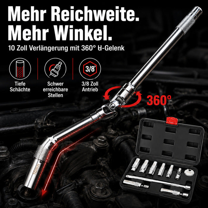 (50% Rabatt) 10-tlg. Magnet-Zündkerzen-Stecknuss-Set