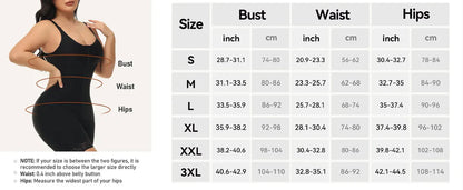 Waist shaper, butt-lifting shaper, tummy control, with crotch zipper and detachable shoulder straps.